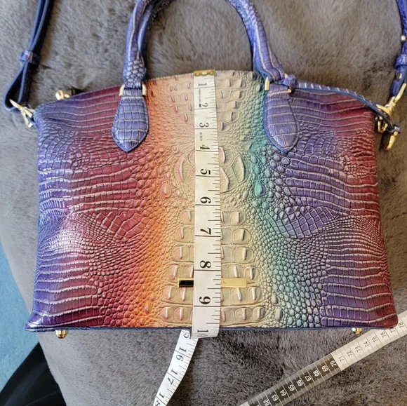Brahmin Duxbury Satchel Summerlight Ombré Mini Melbourne Leather Purse - Picture 7 of 9